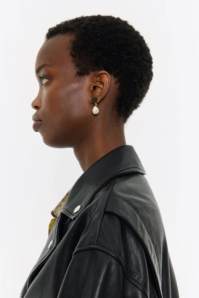 Golden Hearts And Pearls Earrings Gold Women Bimba Y Lola Jewelry Golden Hearts And Pearls Earrings Gold Women Bimba Y Lola Jewelry