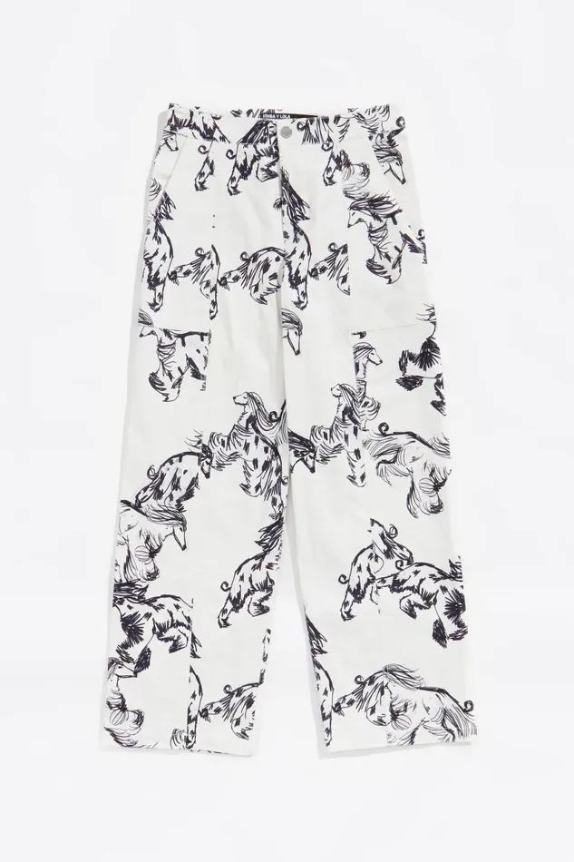 Gray Greyhound Corduroy Trousers Galgo Big Grey Women Bimba Y Lola Trousers Gray Greyhound Corduroy Trousers Galgo Big Grey Women Bimba Y Lola Trousers