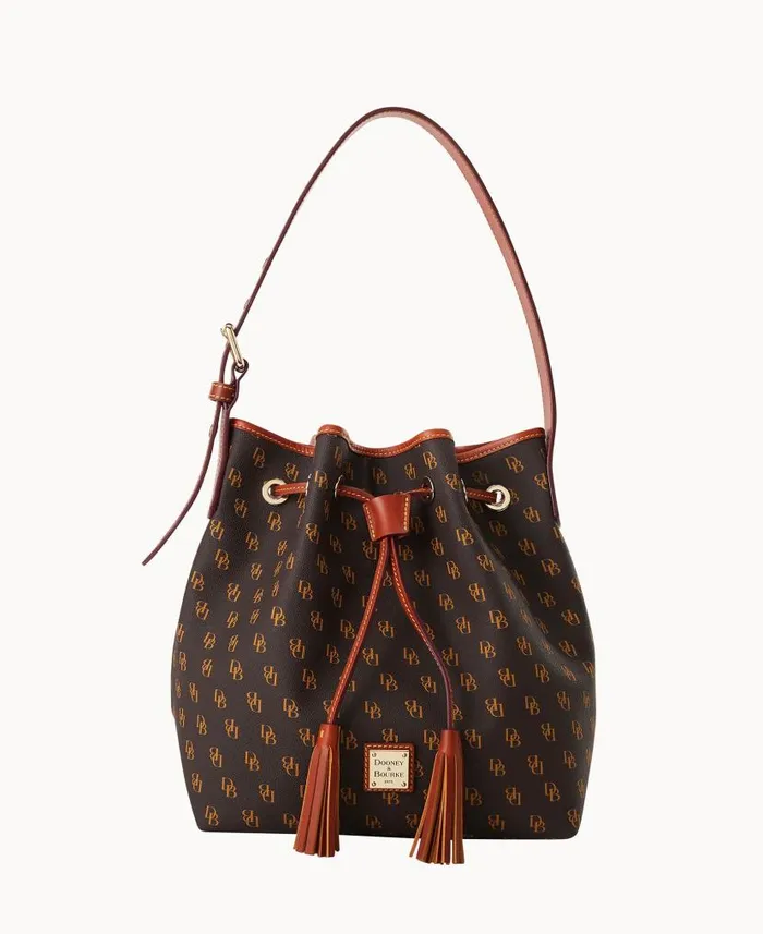 Gretta Aimee Drawstring Brown Tmoro Woman Dooney and Bourke Shoulder Bags
