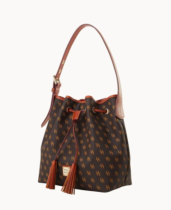 Gretta Aimee Drawstring Brown Tmoro Woman Dooney and Bourke Shoulder Bags Gretta Aimee Drawstring Brown Tmoro Woman Dooney and Bourke Shoulder Bags
