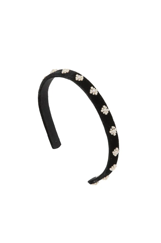Hair Accessories Women LoveShackFancy Jennifer Behr Maggie Headband Black