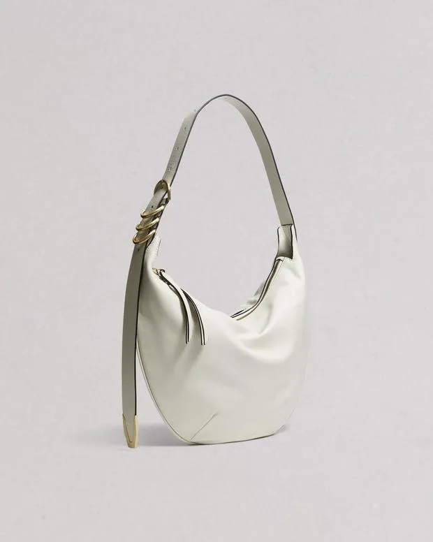 Handbags Women Rag and Bone Spire Leather Shoulder Bag Antique White