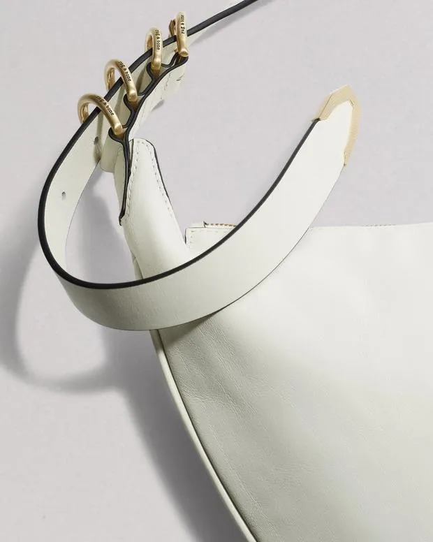 Handbags Women Rag and Bone Spire Leather Shoulder Bag Antique White