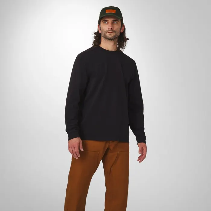 Heavyweight Long Sleeve Tee Black Men Danner Shirts