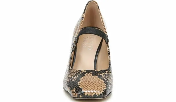 Heels Women Franco Sarto Franco Halo Mary Jane Pump Beige Leather