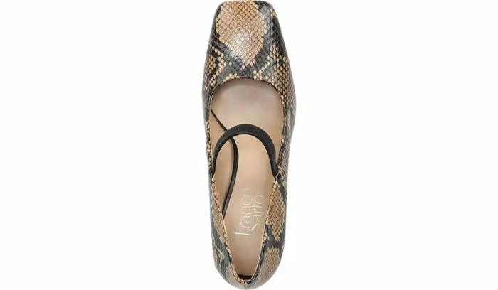 Heels Women Franco Sarto Franco Halo Mary Jane Pump Beige Leather