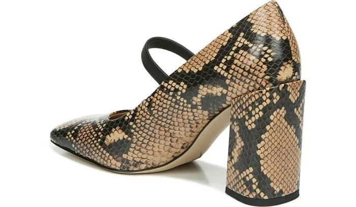 Heels Women Franco Sarto Franco Halo Mary Jane Pump Beige Leather