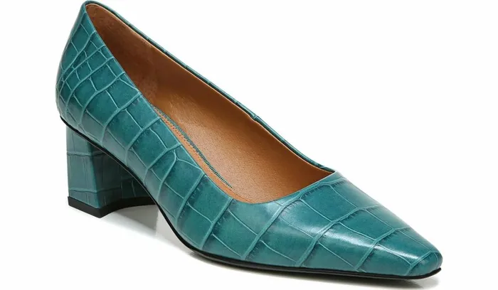 Heels Women Franco Sarto Sarto Regal Pump Green Leather