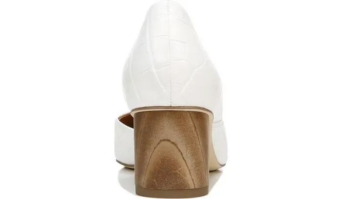 Heels Women Franco Sarto Sarto Rita Pump White Crocco Leather