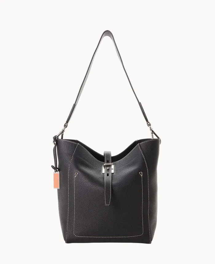Henrys Tulip Tote Black Woman Dooney and Bourke Shoulder Bags