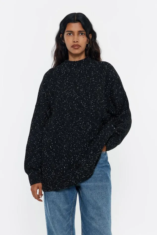 High Collar Black Jumper Black Women Bimba Y Lola Knitwear