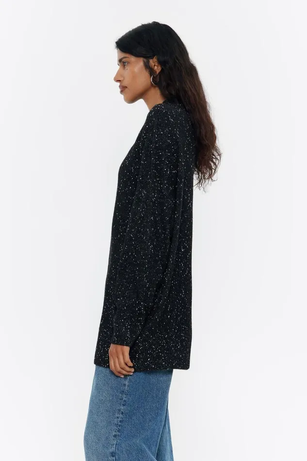 High Collar Black Jumper Black Women Bimba Y Lola Knitwear High Collar Black Jumper Black Women Bimba Y Lola Knitwear