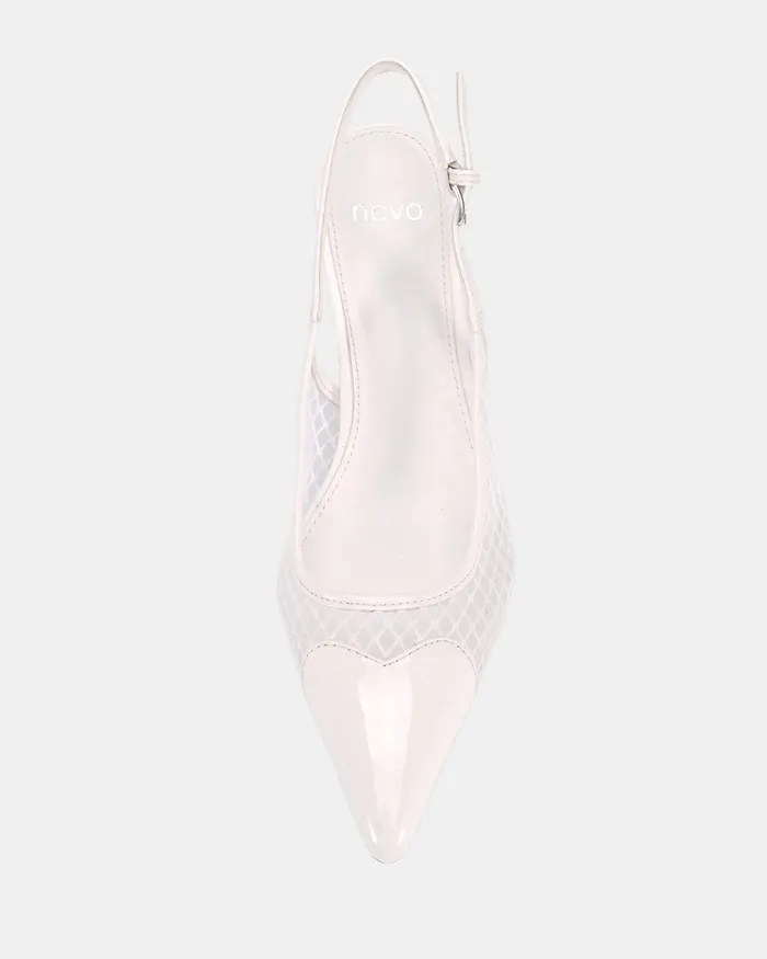 IGNATIUS WHITE Pumps Women Party NOVO Shoes