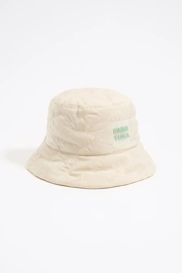 Ivory Nylon Bucket Hat Ivory Women Bimba Y Lola Hats And Caps