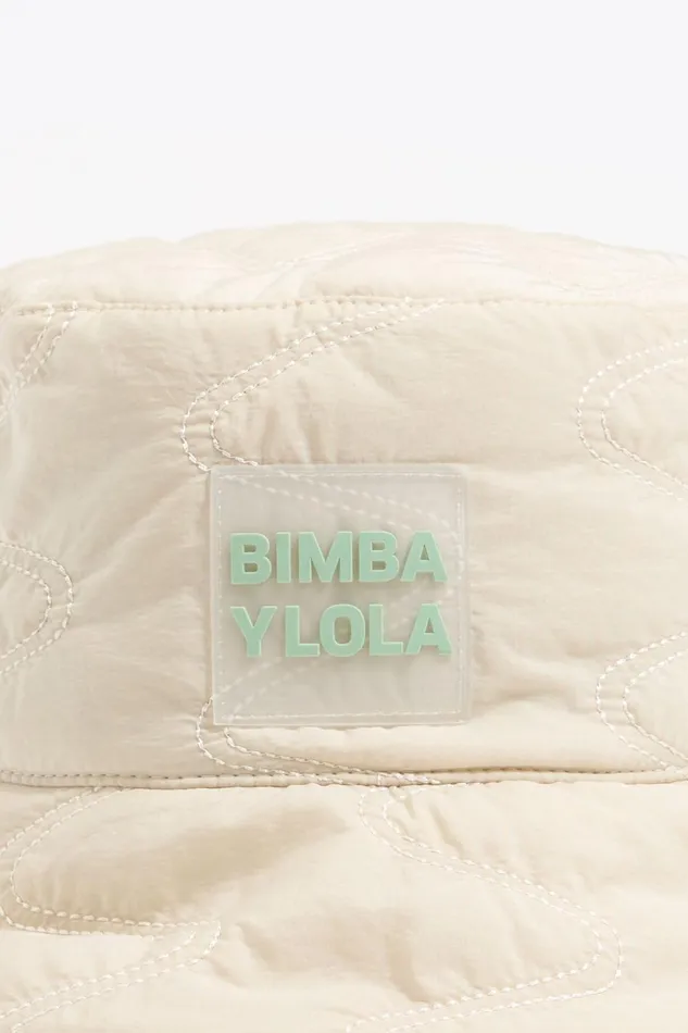 Ivory Nylon Bucket Hat Ivory Women Bimba Y Lola Hats And Caps Ivory Nylon Bucket Hat Ivory Women Bimba Y Lola Hats And Caps