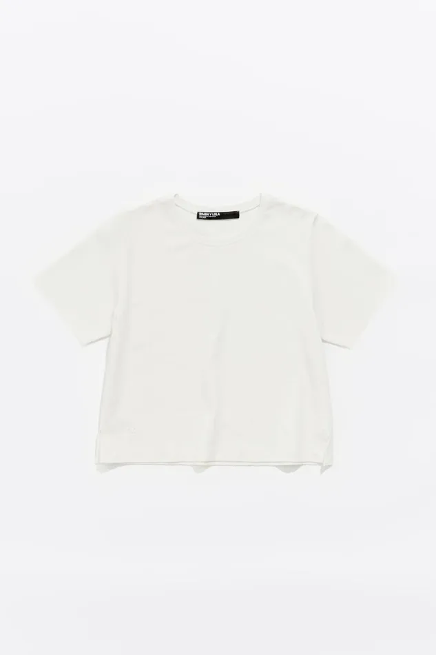 Ivory Ponte Di Roma Short Straight Top Ivory Women Bimba Y Lola TShirts