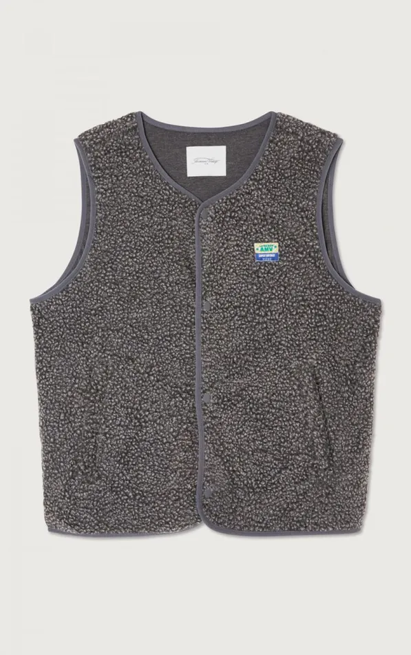 Jacket Hoktown Melange Charcoal Men American Vintage Jackets and Blazers