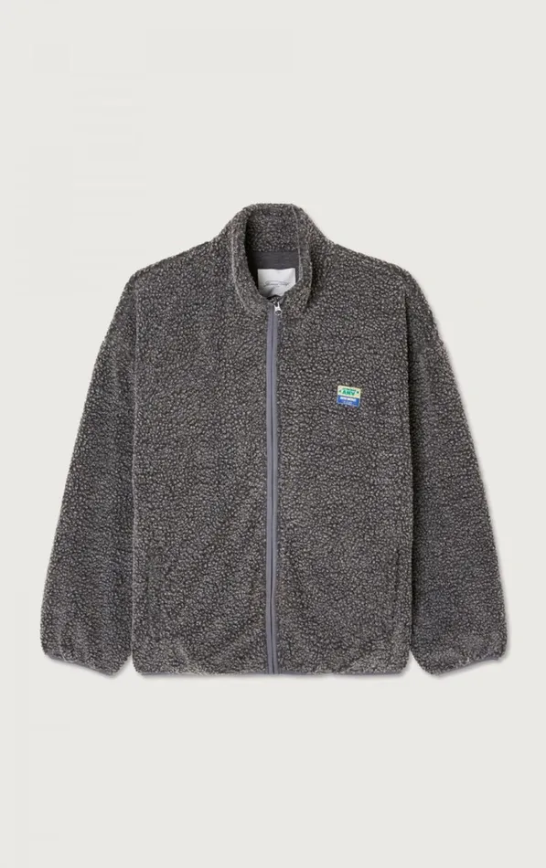 Jacket Hoktown Melange Charcoal Men American Vintage Jackets and Blazers