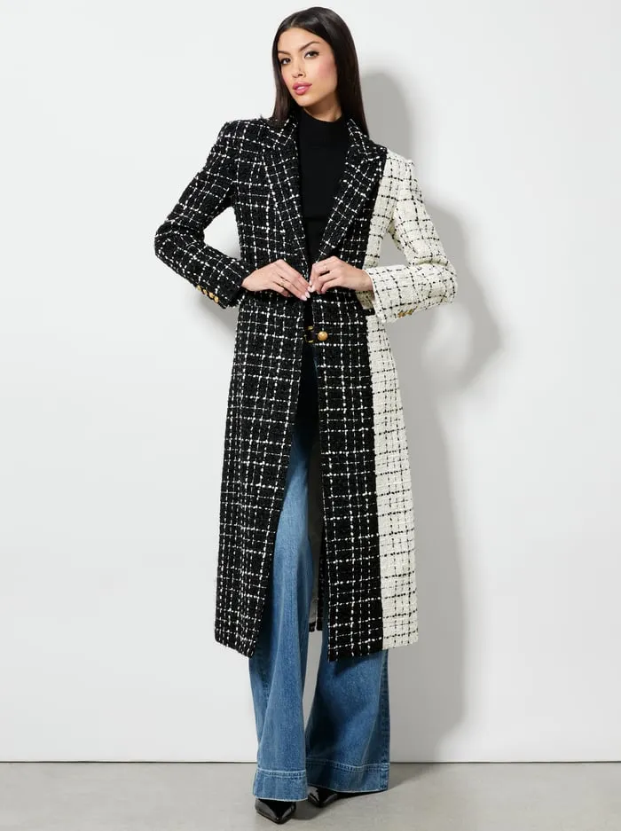 Jackets Coats Women Alice Olivia Bret Long Blazer Blackoff White