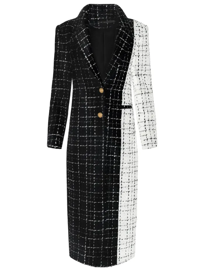 Jackets Coats Women Alice Olivia Bret Long Blazer Blackoff White