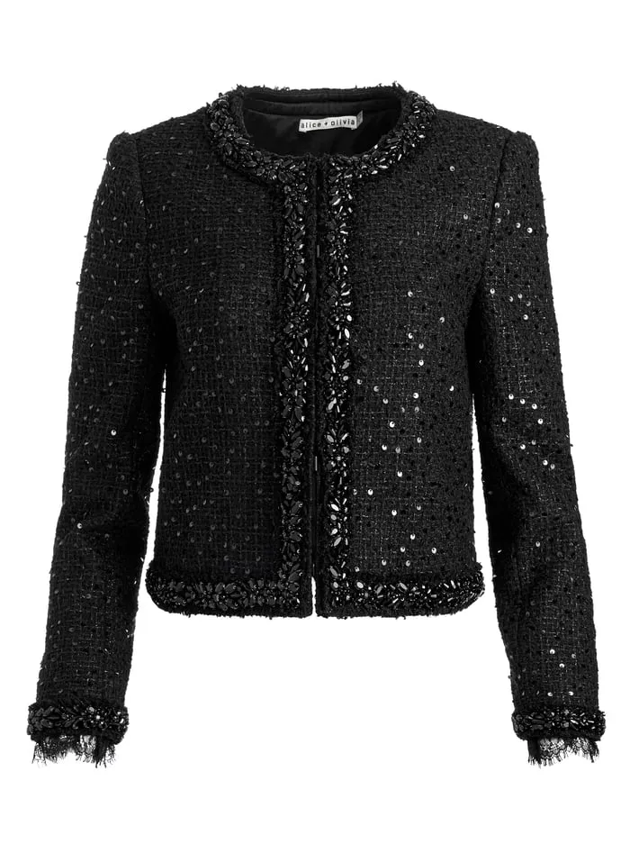 Jackets Coats Women Alice Olivia Landon Jacket Black