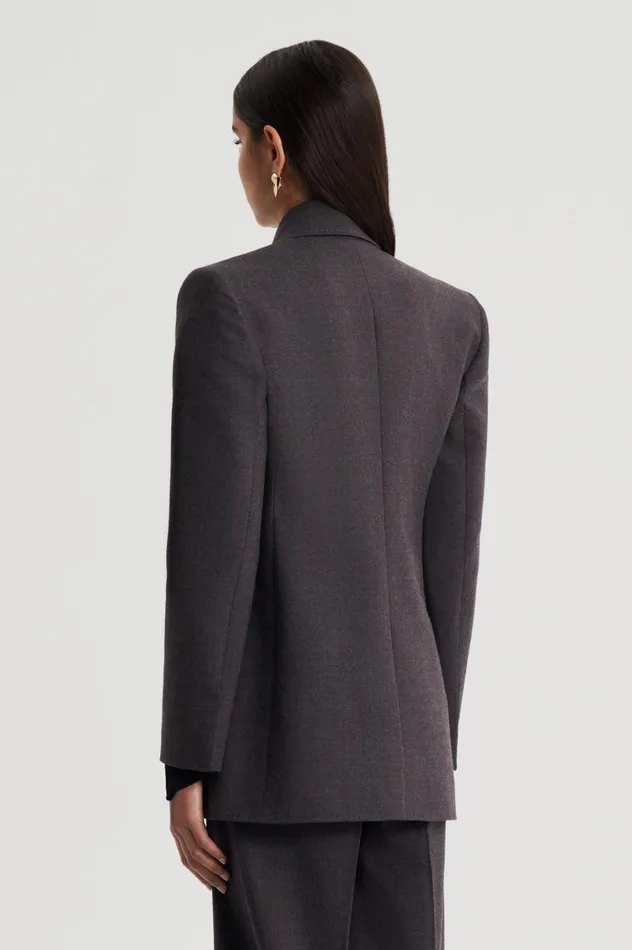 Jackets Women Scanlan Theodore STRIPE TAILORED JACKET Grey Jackets Women Scanlan Theodore STRIPE TAILORED JACKET Grey
