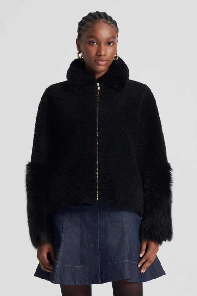 Jackets Women Scanlan Theodore TOSCANA TRAPEZE JACKET Black Jackets Women Scanlan Theodore TOSCANA TRAPEZE JACKET Black