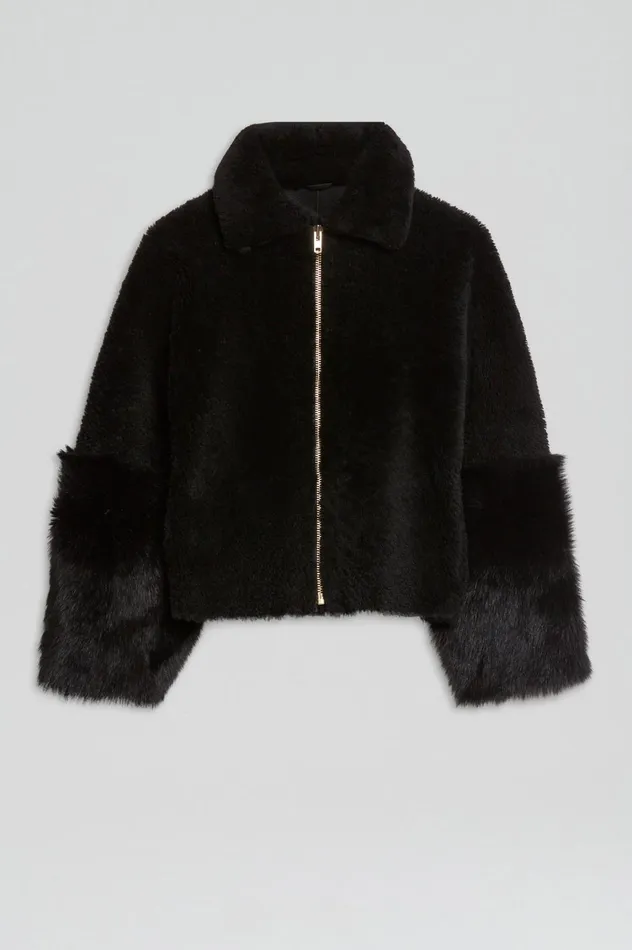 Jackets Women Scanlan Theodore TOSCANA TRAPEZE JACKET Black Jackets Women Scanlan Theodore TOSCANA TRAPEZE JACKET Black