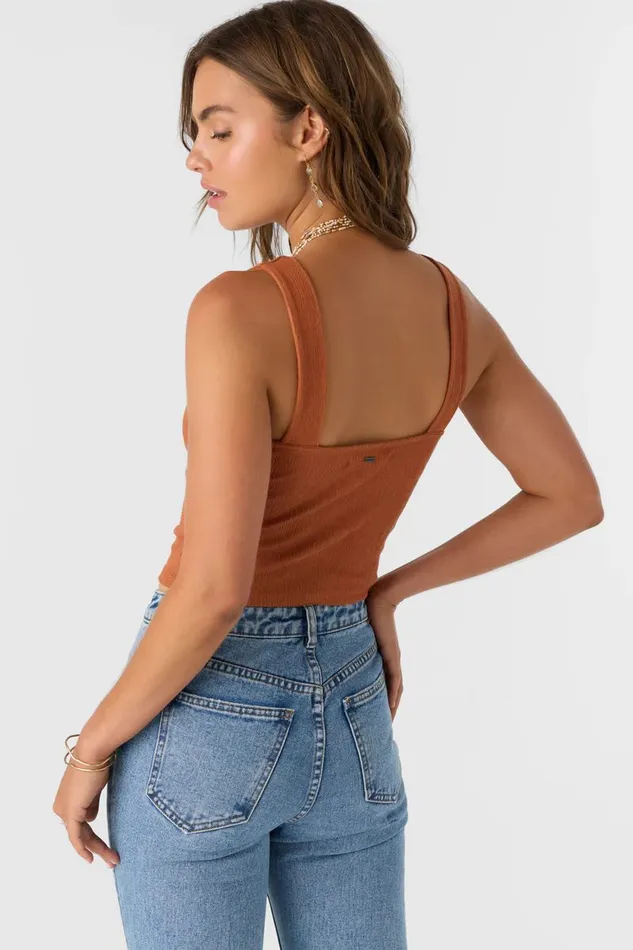 JAYDE TWIST KNIT TANK TOP Sierra Women O039NEILL Collections