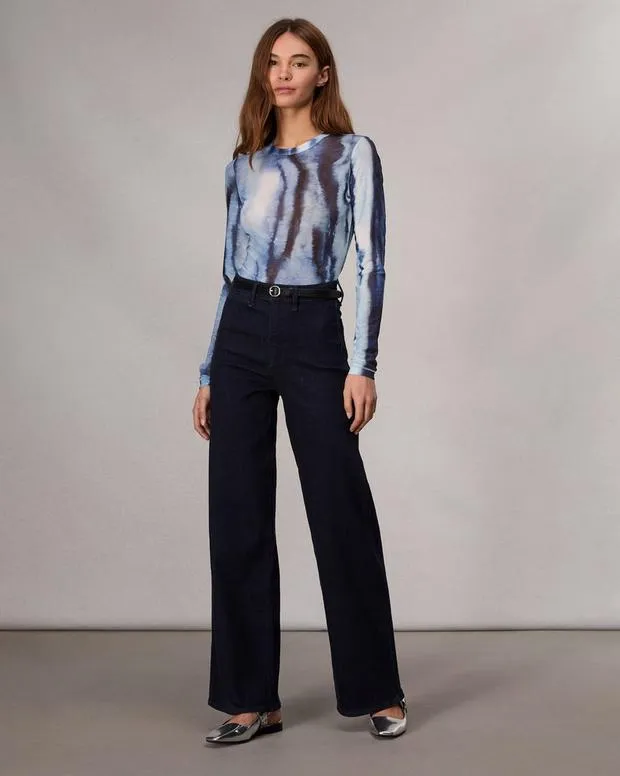 Jeans Women Rag and Bone Epic Hadley WideLeg Jean Epic Stretch Denim Rinse