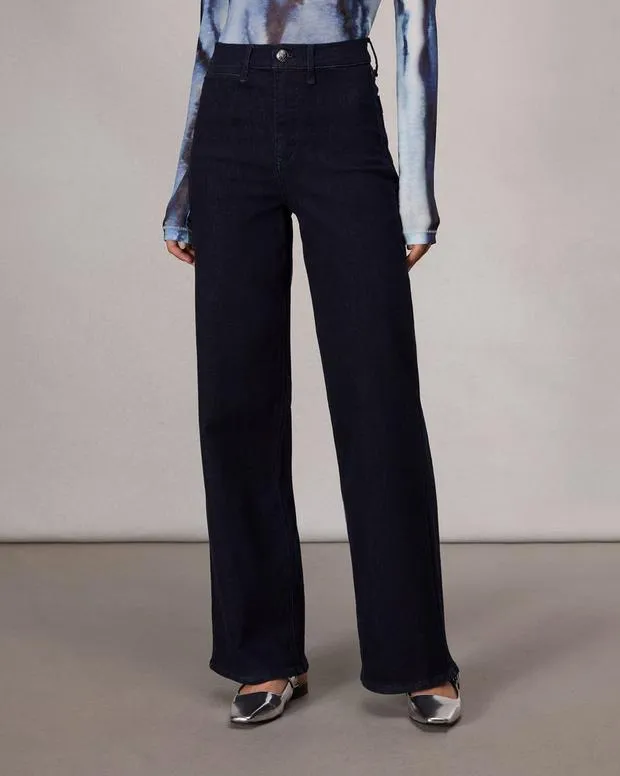 Jeans Women Rag and Bone Epic Hadley WideLeg Jean Epic Stretch Denim Rinse