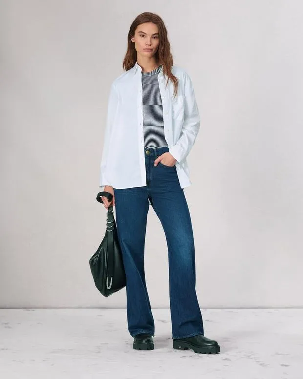 Jeans Women Rag and Bone Logan WideLeg Jean Rigid Denim Annalise
