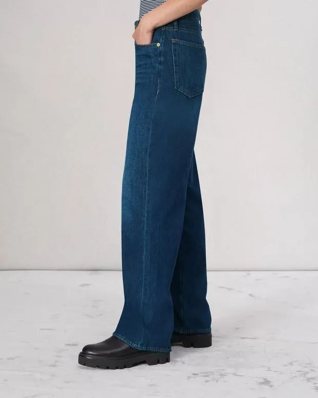Jeans Women Rag and Bone Logan WideLeg Jean Rigid Denim Annalise