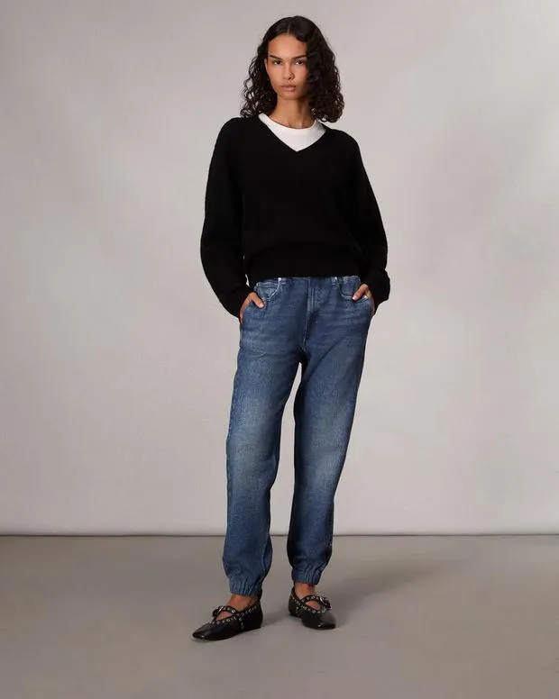 Jeans Women Rag and Bone Miramar Fleece Jogger Pant Cotton Fleece Grove