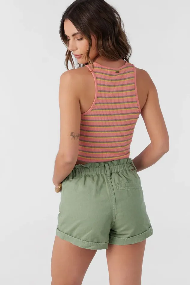 JESSE DAYBREAK STRIPE KNIT TOP Burnt Coral Women O039NEILL Collections