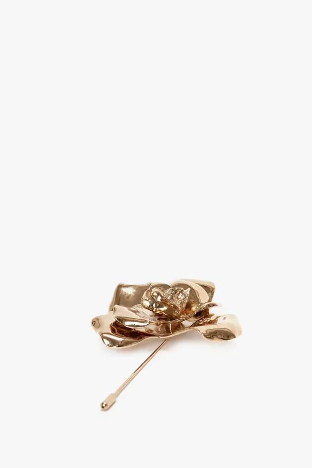 Jewellery Women Victoria Beckham Exclusive Flower Brooch In Gold Jewellery Women Victoria Beckham Exclusive Flower Brooch In Gold