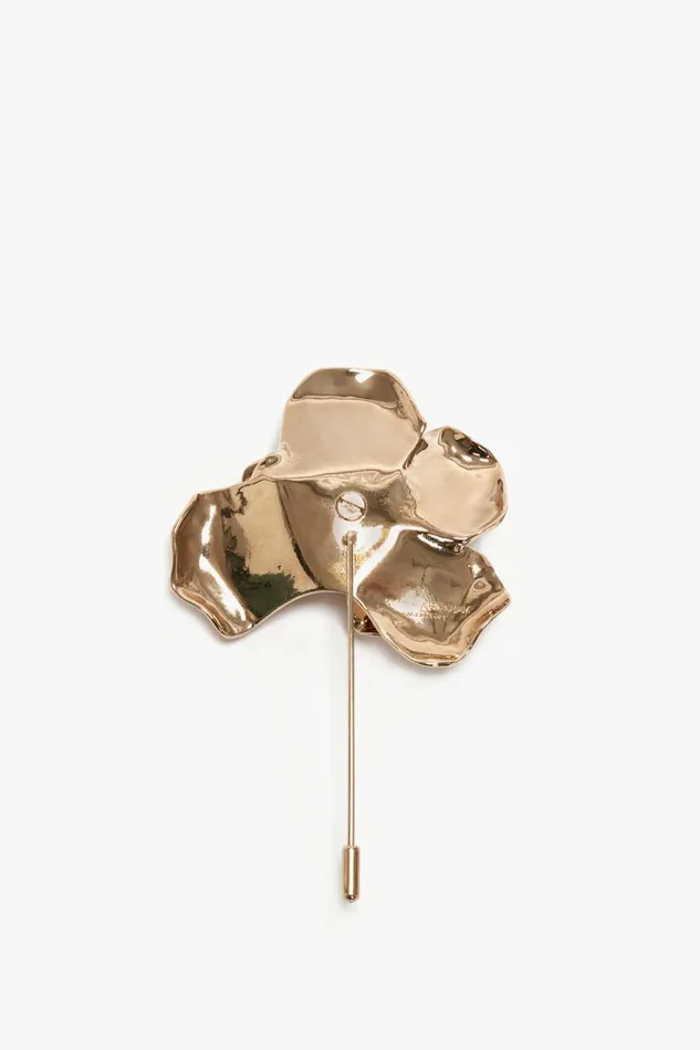 Jewellery Women Victoria Beckham Exclusive Flower Brooch In Gold Jewellery Women Victoria Beckham Exclusive Flower Brooch In Gold
