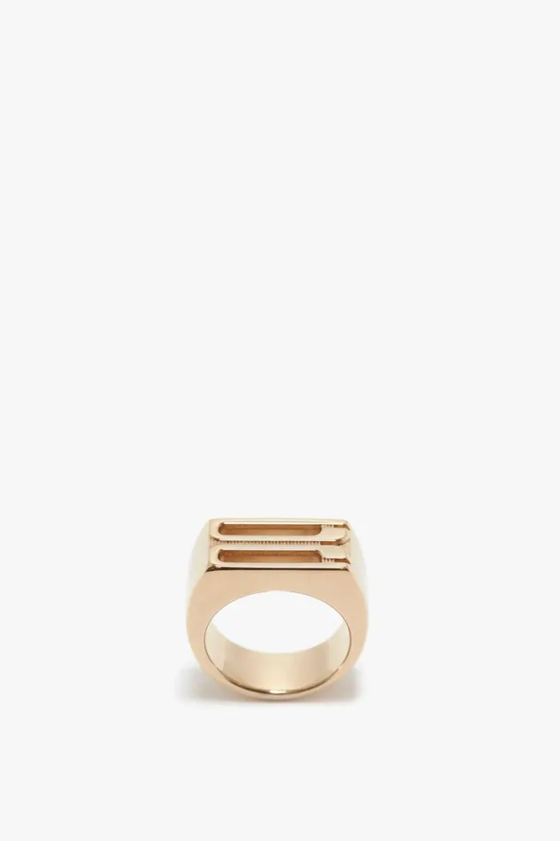 Jewellery Women Victoria Beckham Exclusive Frame Signet Ring In Gold Jewellery Women Victoria Beckham Exclusive Frame Signet Ring In Gold
