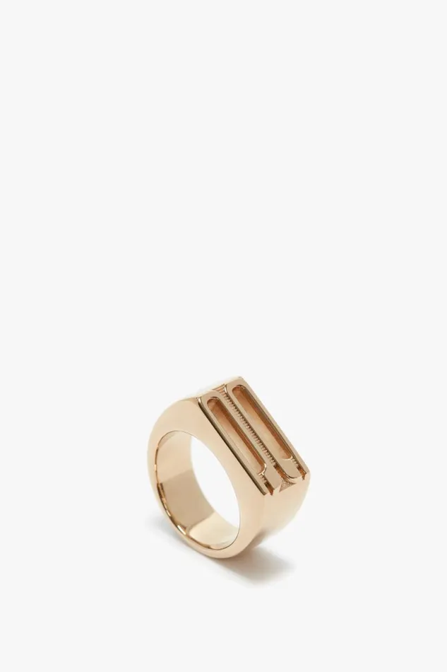 Jewellery Women Victoria Beckham Exclusive Frame Signet Ring In Gold Jewellery Women Victoria Beckham Exclusive Frame Signet Ring In Gold