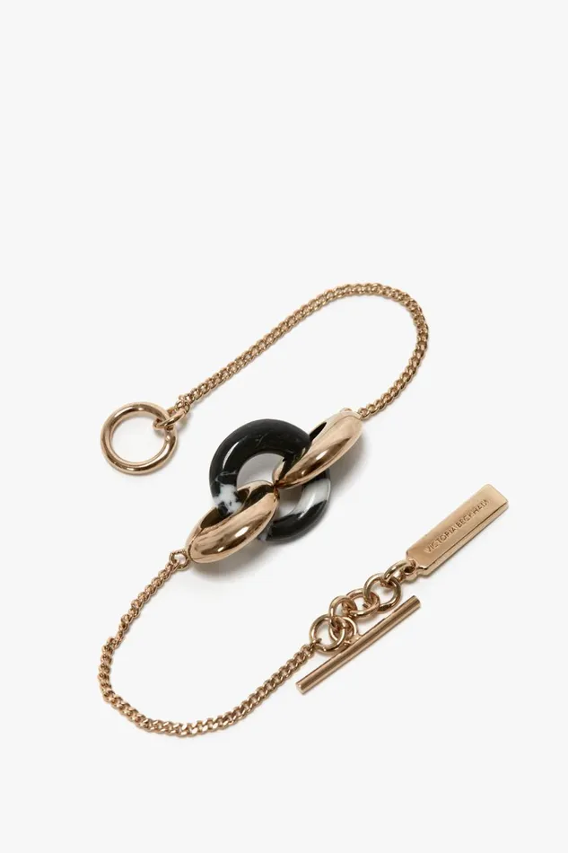 Jewellery Women Victoria Beckham Exclusive Resin Charm Bracelet In Light GoldBlack Jewellery Women Victoria Beckham Exclusive Resin Charm Bracelet In Light GoldBlack