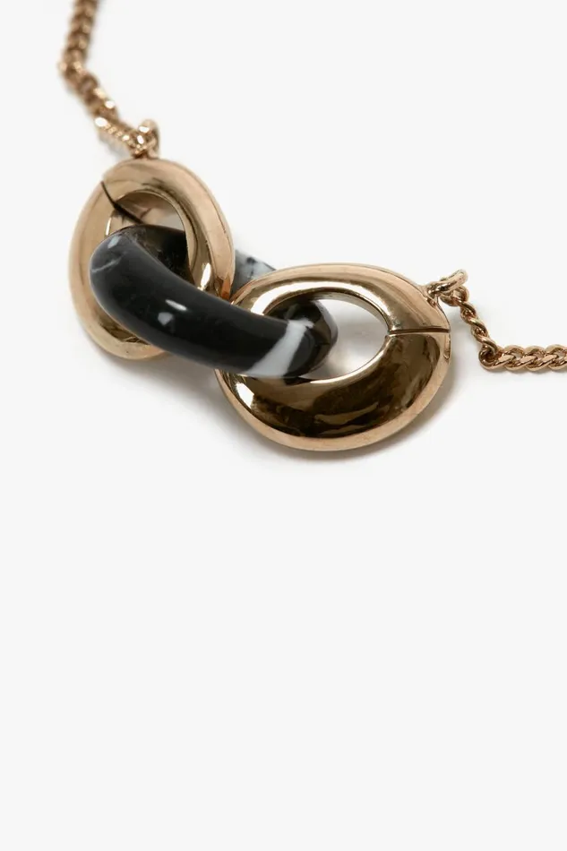 Jewellery Women Victoria Beckham Exclusive Resin Charm Bracelet In Light GoldBlack Jewellery Women Victoria Beckham Exclusive Resin Charm Bracelet In Light GoldBlack