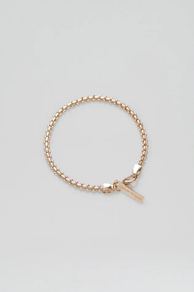Jewelry Women Scanlan Theodore FLAT BOX CHAIN BRACELET Lightgold Jewelry Women Scanlan Theodore FLAT BOX CHAIN BRACELET Lightgold