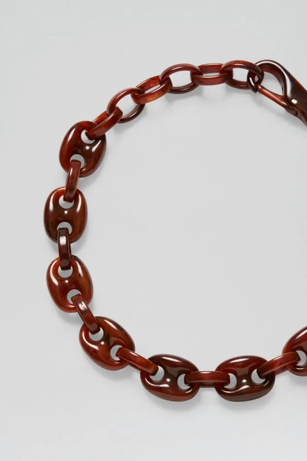 Jewelry Women Scanlan Theodore ITALIAN RESIN MARINER CHOKER Amber Jewelry Women Scanlan Theodore ITALIAN RESIN MARINER CHOKER Amber