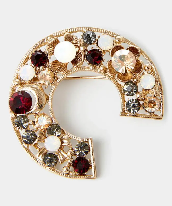 Joe Browns Accessories and Jewellery Women A Touch Of Vintage Brooch Set Gold Multi Joe Browns Accessories and Jewellery Women A Touch Of Vintage Brooch Set Gold Multi