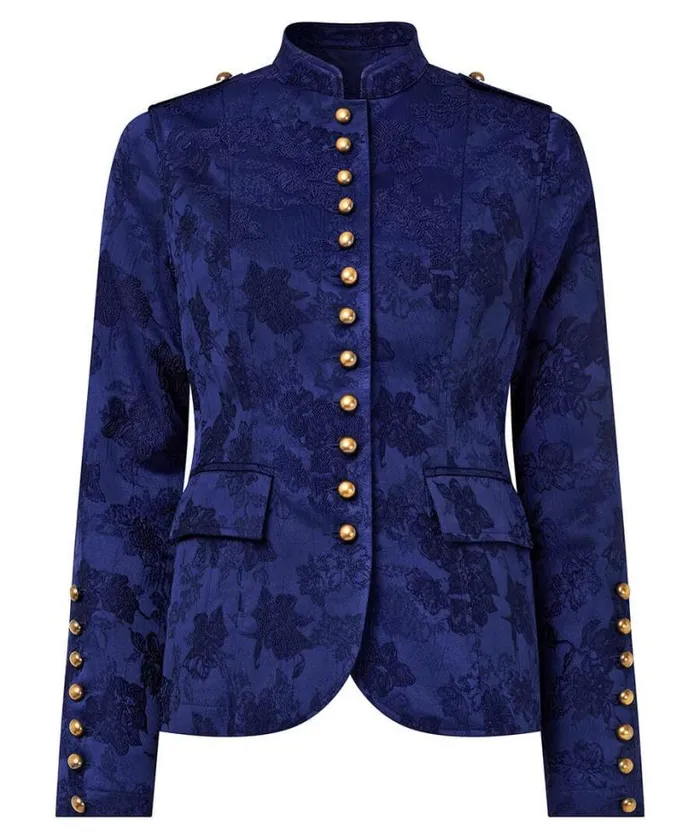Joe Browns Blazers Women Must Have Military Jacquard Jacket Blue