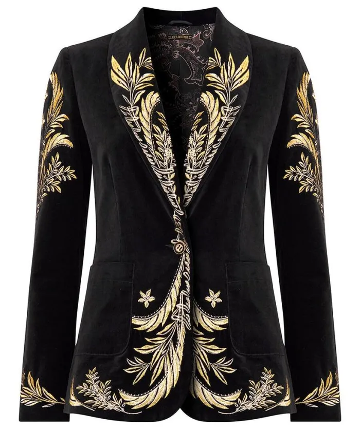 Joe Browns Boutique Collection Women Decadent Drama Embroidered Boutique Jacket Black Joe Browns Boutique Collection Women Decadent Drama Embroidered Boutique Jacket Black