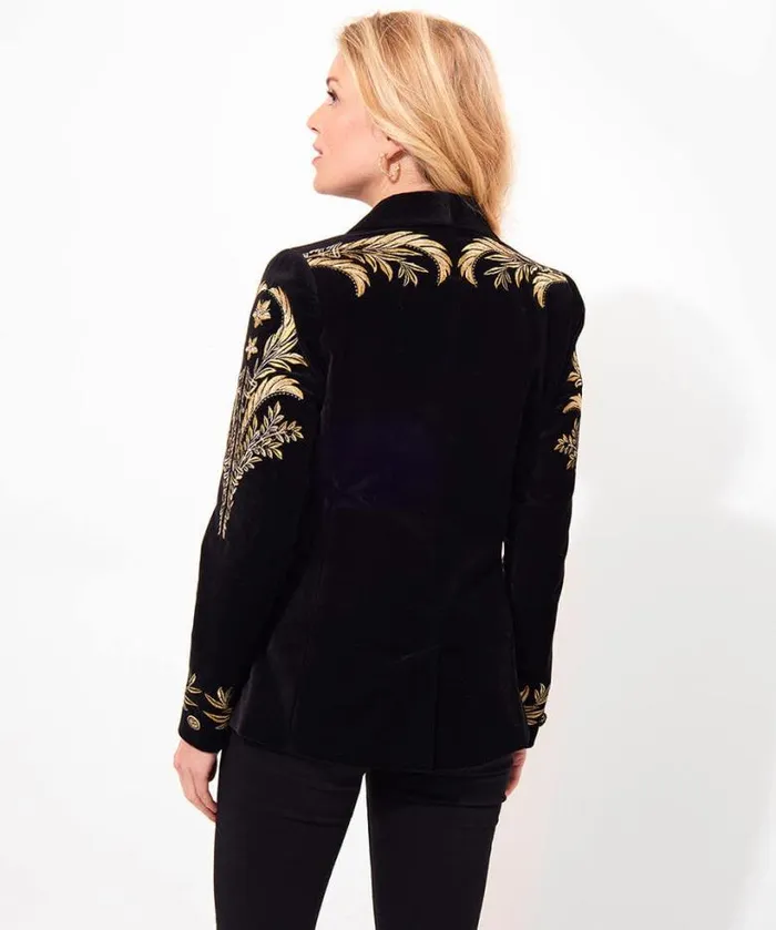 Joe Browns Boutique Collection Women Decadent Drama Embroidered Boutique Jacket Black Joe Browns Boutique Collection Women Decadent Drama Embroidered Boutique Jacket Black