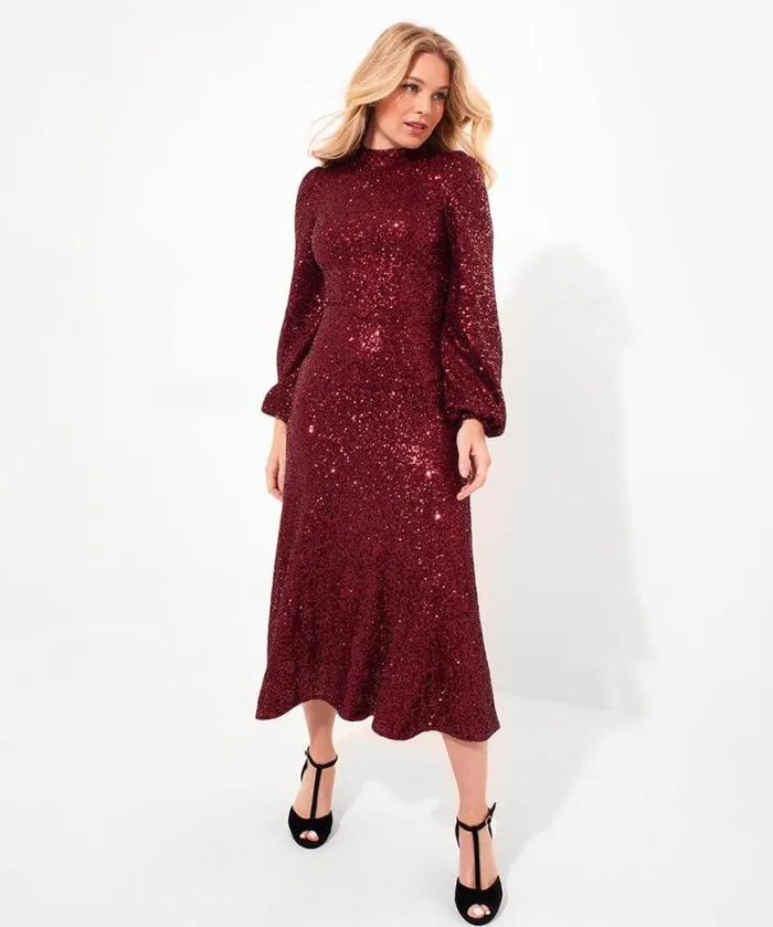 Joe Browns Dresses Women Lucille Sequin Dress Red Joe Browns Dresses Women Lucille Sequin Dress Red