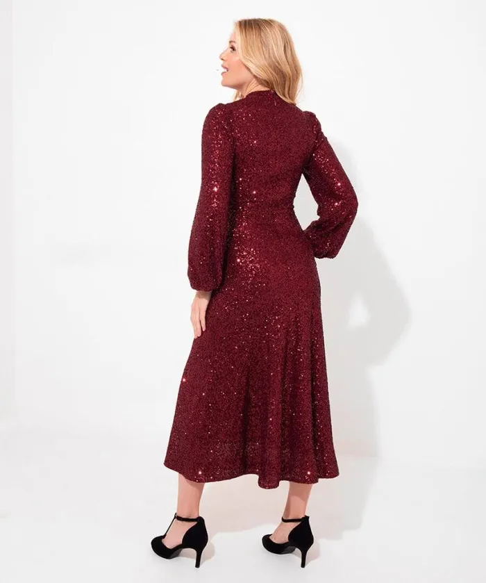 Joe Browns Dresses Women Lucille Sequin Dress Red Joe Browns Dresses Women Lucille Sequin Dress Red