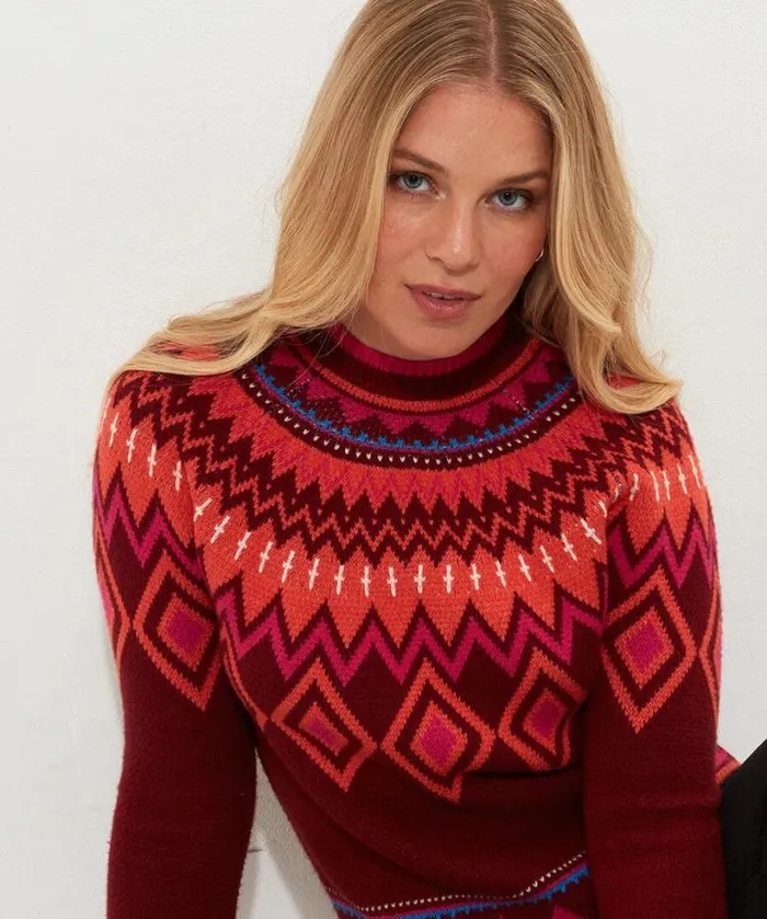 Joe Browns Knitwear and Cardigans Women Forever Fun Jumper Red